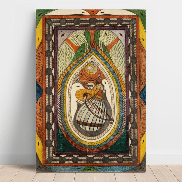 Reproduktion des Gemäldes Musikant - Adolf Wölfli