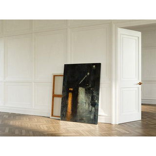 Nächtliche Straßenszene, Berlin de Lesser Ury | Reproduction Tableau Décoration murale affiche copie