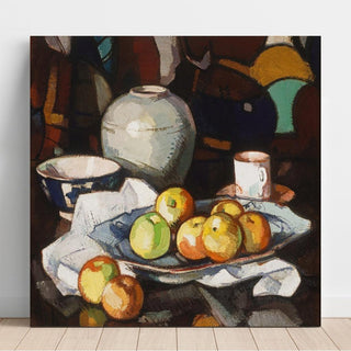 Nature morte ; Pommes et pot - Samuel John Peploe | Reproduction Tableau Décoration murale affiche copie