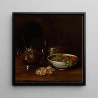 Nature morte avec théière et fruits - William Merritt Chase