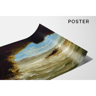 Naufrage sur la côte - Eugène Delacroix | Reproduction Tableau Décoration murale affiche copie