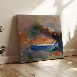 Ophélie avec une mauviette bleue dans l'eau - Odilon Redon | Reproduction Tableau Décoration murale affiche copie