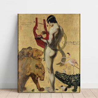 Orphée et les animaux - Franz von Stuck | Reproduction Tableau Décoration murale affiche copie
