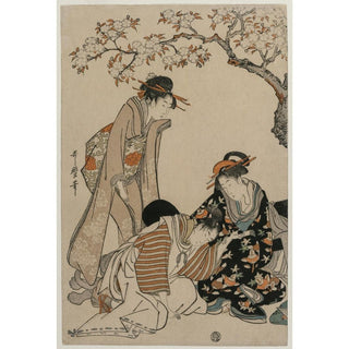 Parodie d'une scène de carrosse impérial - Kitagawa Utamaro | Reproduction Tableau Décoration murale affiche copie