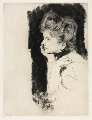 Paul Csar Helleu - Head of a Woman.webp