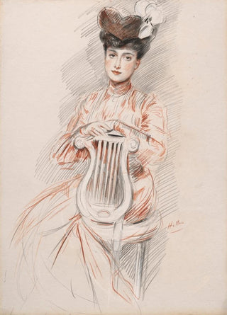 Paul Csar Helleu - lgante la chaise lyre.webp