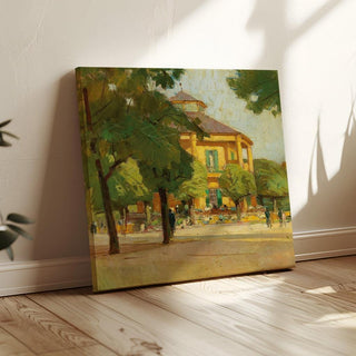 Pavillon de plaisance, Prater, Vienne - Carl Moll | Reproduction Tableau Décoration murale affiche copie