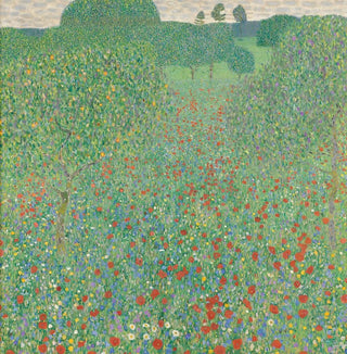 Pavot en fleurs Prairie de pavots - Gustav Klimt