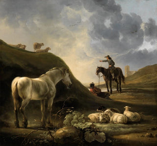 Paysage néerlandais avec un cheval gris - Aelbert Cuyp