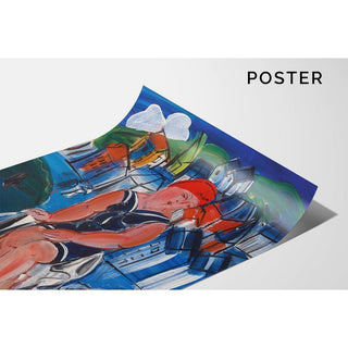Petite baigneuse à Sainte-Adresse - Raoul Dufy | Reproduction Tableau Décoration murale affiche copie