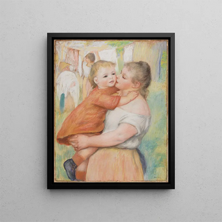 PierreAuguste Renoir - Laundress and Her Child Aline and Pierre.webp