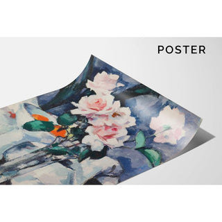 Pink Roses in a Glass Vase - Samuel John Peploe | Reproduction Tableau Décoration murale affiche copie