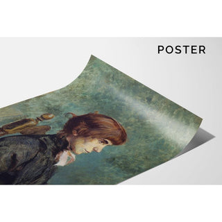 Portrait de Jeanne Wenz - Henri de Toulouse-Lautrec | Reproduction Tableau Décoration murale affiche copie