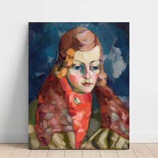 Portrait de femme - Konrad Mägi | Reproduction Tableau Décoration murale affiche copie