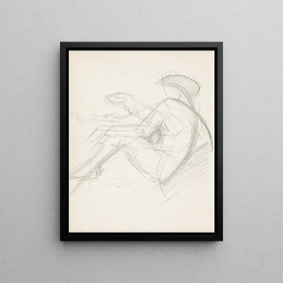 Reijer Stolk - Zittende naakte vrouw met een hoed.webp