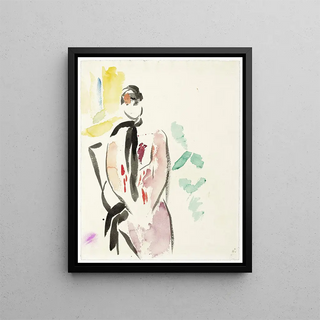 Rik Wouters - Schets voor een portret van mevrouw De CarnireWouters echtgenote van de kunstenaar.webp