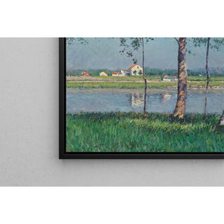 Rive de la Seine au Petit-Gennevilliers - Gustave Caillebotte | Reproduction Tableau Décoration murale affiche copie