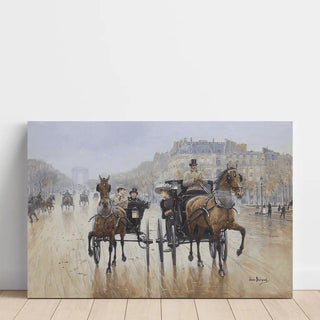 Rond-Point des Champs-Élysées - Jean Béraud | Reproduction Tableau Décoration murale affiche copie
