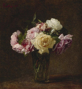 Roses dans un vase - Henri Fantin-Latour