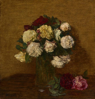 Roses dans un vase - Henri Fantin-Latour