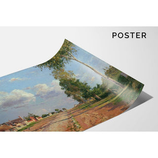 Route de Versailles, Rocquencourt - Camille Pissarro | Reproduction Tableau Décoration murale affiche copie