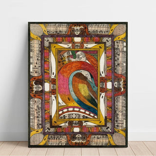 Salle de la forêt de sapins, ville géante au lac des sorcières - Adolf Wölfli | Reproduction Tableau Décoration murale affiche copie