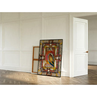 Salle de la forêt de sapins, ville géante au lac des sorcières - Adolf Wölfli | Reproduction Tableau Décoration murale affiche copie