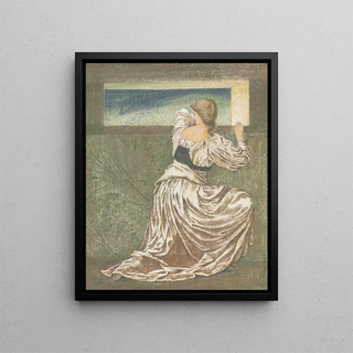 Sir Edward Coley BurneJones - Dorigen de Bretaigne awaiting the return of her husband.webp