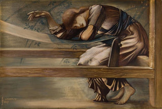 Sir Edward Coley BurneJones - The Briar Rose Series Study for The Garden Court V.webp