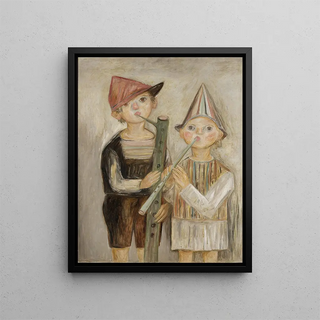 Tadeusz Makowski - Boys with rural pipes.webp