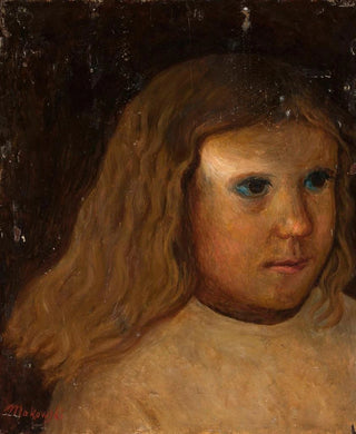 Tadeusz Makowski - Head of a little girl with unloosed hair.webp