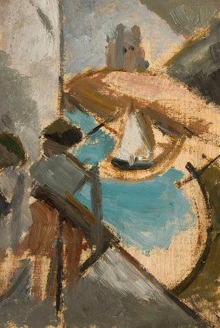 Tadeusz Makowski - Landscape with a sailing boat.webp