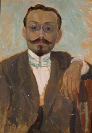 Tadeusz Makowski - Portrait of sculptor Bolesaw Bazukiewicz.webp
