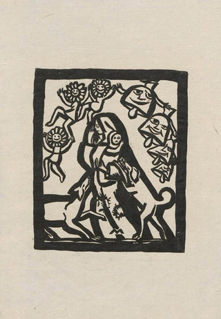 Tadeusz Makowski - Poverty assailed by dogs.webp