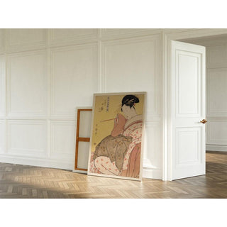 Tamaya Uchi Komurasaki, Kôchô, Haruji Komurasaki of the Tamaya, Kôchô, Haruji - Kitagawa Utamaro | Reproduction Tableau Décoration murale affiche copie
