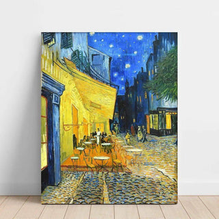 Terrasse du café le soir - Vincent Van Gogh | Reproduction Tableau Décoration murale affiche copie