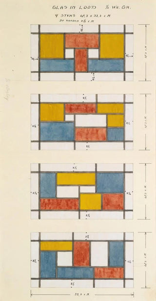 Theo van Doesburg - Design For A Stained Glass Window.webp