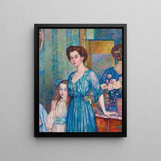 Theo van Rysselberghe - Madame Von Bodenhausen Avec Son Enfant Luli.webp