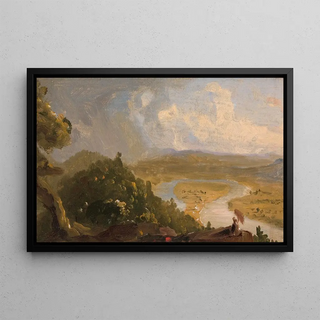 Thomas Cole - Sketch for View from Mount Holyoke Northampton Massachusetts after a Thunderstorm The Oxbow.webp