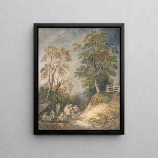 Thomas Gainsborough - Country Lane with Gypsies Resting.webp