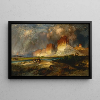 Thomas Moran - Cliffs Of The Upper Colorado River Wyoming Territory.webp