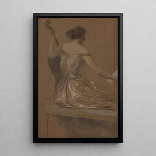 Thomas Wilmer Dewing - The Musician.webp