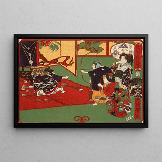 Tsukioka Yoshitoshi - Tokugawa Ietsuga Playing at Archery.webp