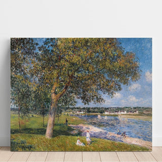 Un Noyer dans la Prairie de Thomery - Alfred Sisley | Reproduction Tableau Décoration murale affiche copie