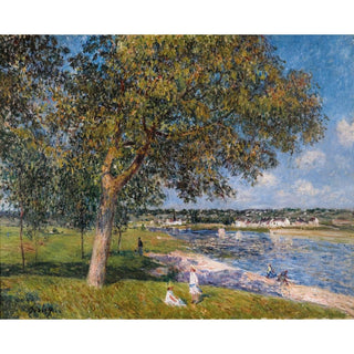 Un Noyer dans la Prairie de Thomery - Alfred Sisley | Reproduction Tableau Décoration murale affiche copie