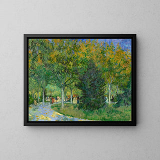 Une allée dans un jardin public d'Arles - Vincent Van Gogh | Reproduction Tableau Décoration murale affiche copie