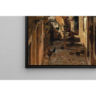 Une rue à Ragusa - Carl Moll | Reproduction Tableau Décoration murale affiche copie