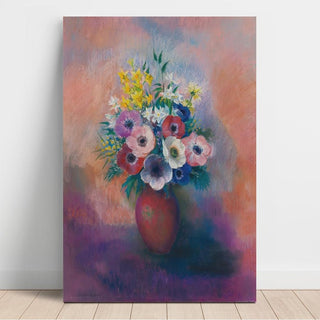 Vase d'anémones - Odilon Redon | Reproduction Tableau Décoration murale affiche copie