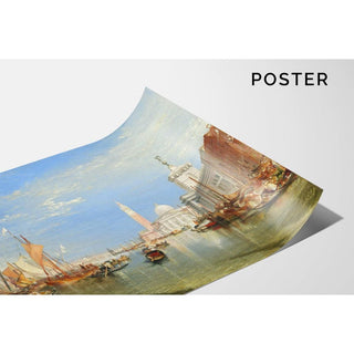 Venise - La Dogana et San Giorgio Maggiore- Joseph Mallord William Turner | Reproduction Tableau Décoration murale affiche copie