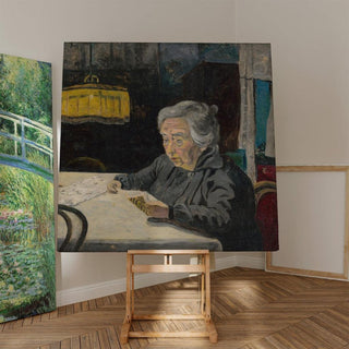 Vieille dame lisant - Arnold Peter Weisz-Kubínčan | Reproduction Tableau Décoration murale affiche copie